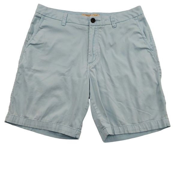 Quiksilver Waterman Collection Shorts Mens 32 Light Blue Casual Chino Beach - Picture 1 of 9